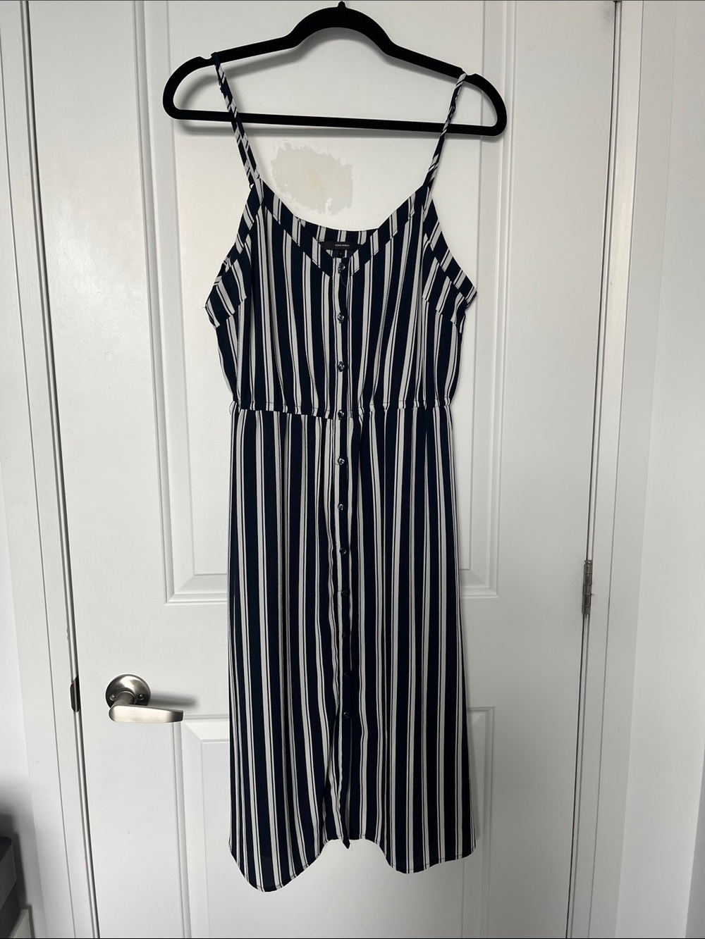 Vero Moda Navy Striped Midi Dress